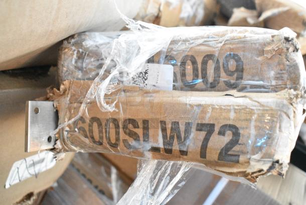 12 BRAND NEW SCRATCH AND DENT! Items Including 164DA3263BLK Lancaster Table & Seating Alloy Series 63" x 32" Onyx Black Standard Height Outdoor Table, Regency 460EG1836 18" x 36" NSF Green Epoxy Wire Shelf, Regency 600T3060G 30" x 60" 18-Gauge 304 Stainless Steel Commercial Work Table with Galvanized Legs and Undershelf, 2 Regency 600SLW72 72" Stainless Steel Wall Mounted Single Line Pot Rack with 6 Double Prong Hooks, Regency 600MTS3024S 30" x 24" 16-Gauge Stainless Steel Mixer Table with Undershelf. 12 Times Your Bid! - Image 5 of 6