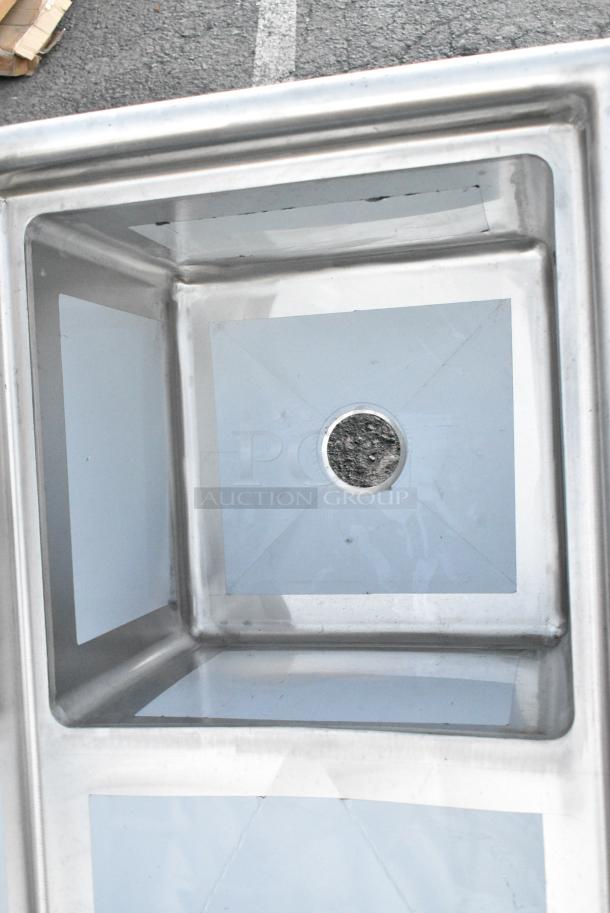 BRAND NEW SCRATCH AND DENT! Regency 600S1181818L Stainless Steel Single Bay Sink w/ Left Side Drain Board. Bay 18x18x14. Drain Board 16x20 - Image 3 of 5