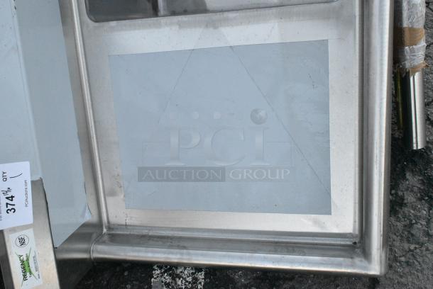 BRAND NEW SCRATCH AND DENT! Regency 600S1181818L Stainless Steel Single Bay Sink w/ Left Side Drain Board. Bay 18x18x14. Drain Board 16x20 - Image 4 of 5