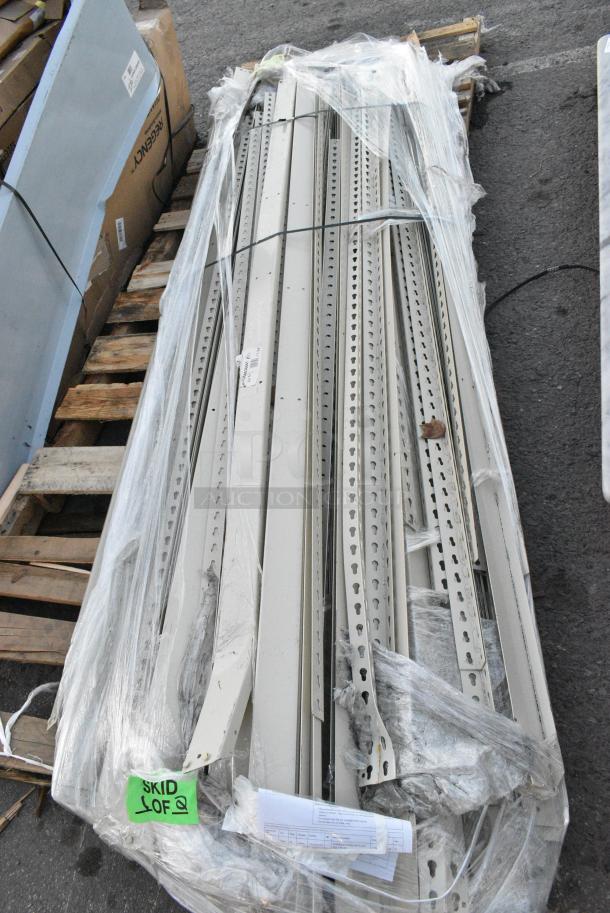 ALL ONE MONEY! Lot of BRAND NEW SCRATCH AND DENT!  434DC963684T Metal Pieces to Shelving Unit - Image 2 of 3