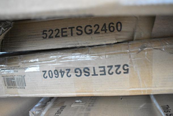 24 BRAND NEW SCRATCH AND DENT! Items Including SS-709-T Shortening Shuttle, 109APR1826L Regency 20 Pan Side Load Bun / Sheet Pan Rack - Unassembled, 460ECSC2436 Regency NSF Chrome Wire Security Cage - 24" x 36" x 61", 465B2472KE5 Steelton 24" x 72" NSF Black Epoxy 5-Shelf Kit with 72" Posts, 600WS1872HD Regency 16 Gauge Stainless Steel 18" x 72" Heavy-Duty Wall Shelf, 522ETSG2460 Steelton 24" x 60" 18 Gauge 430 Stainless Steel Work Table with Undershelf, 522ETSG24602 Steelton 24" x 60" 18 Gauge 430 Stainless Steel Work Table with Undershelf and 2" Rear Upturn, 600WS1884HD Regency 16 Gauge Stainless Steel 18" x 84" Heavy Duty Wall Shelf. 24 Times Your Bid! - Image 8 of 12