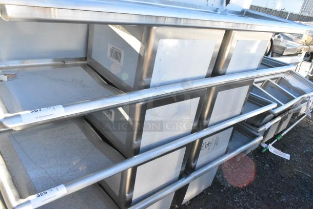 BRAND NEW SCRATCH AND DENT! Regency 600S21717218 Stainless Steel 3 Bay Sink w/ Dual Drain Boards. No Legs. - Image 2 of 5