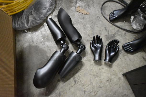 BRAND NEW SCRATCH AND DENT!  Black Poly Male Mannequin - Image 3 of 4