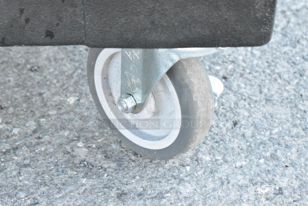 Carlisle Poly Black 2 Compartment Portable Catering Case on Commercial Casters. - Image 3 of 6