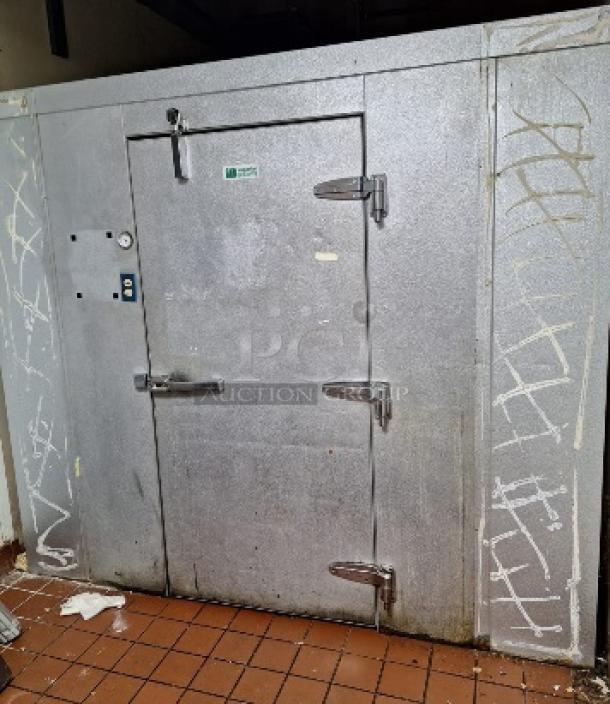 8'x14' Imperial Brown SELF CONTAINED Walk In Box w/ Compressor and Condenser. Information Provided By The Consignor But Not Verified By PCI Auctions. Picture of the Unit Before Removal Is Included In the Listing. - Image 1 of 6