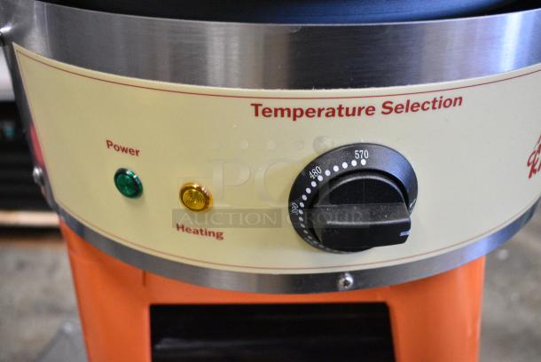 BRAND NEW SCRATCH AND DENT! 2024 Carnival King 382CMPT16A Stainless Steel 16" Round Portable Steel Crepe Maker. 120 Votls, 1 Phase. - Image 6 of 8