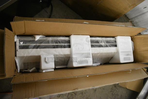 BRAND NEW SCRATCH AND DENT! 687FM1510PC Lavex 42" Powder Coat Air Curtain with Plunger Door Switch - Image 1 of 4