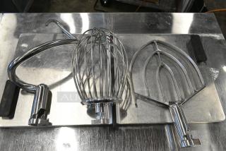 3 BRAND NEW SCRATCH AND DENT! Items Including 425DOUGEMM20 Ecoline by Hobart DOUGH-EMM20 Dough Hook for EMM20-STD, 425BEATEMM20 Ecoline by Hobart BEATER-EMM20 Flat Beater for EMM20-STD, 425WHIPEMM10 Ecoline by Hobart WHIP-EMM10 Wire Whip for EMM10-1STD. 3 Times Your Bid!