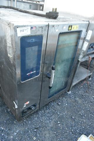 2017 Alto Shaam CTP10-10E Stainless Steel Commercial Electric Powered Combi Convection Oven. 208-240 Volts, 3 Phase .