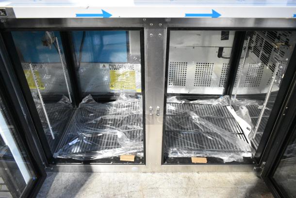 BRAND NEW SCRATCH AND DENT! 2023 Perlick PTS60-RF-Y-G-X-H1 Metal Commercial 2 Door Undercounter Pass Through Back Bar Cooler Merchandiser. 115 Volts, 1 Phase. - Image 2 of 4