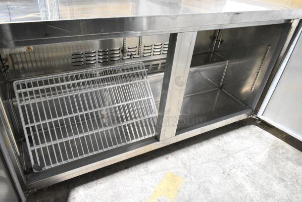 Avantco 178SSUC60RHC Stainless Steel Commercial 2 Door Undercounter Cooler on Commercial Casters. 115 Volts, 1 Phase. Tested and Working! - Image 2 of 5