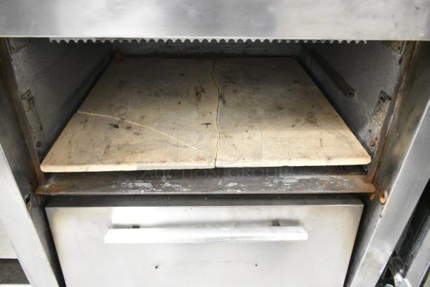 Bakers Pride P46S Stainless Steel Countertop 2 Deck Pizza Oven w/ Broken Cooking Stones. See Pictures for Unattached Door. 208 Volts, 1 Phase. - Image 5 of 7