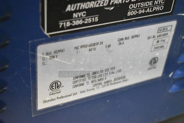 2016 Electrolux HSPPA1 Stainless Steel Commercial Countertop Panini Press. 208 Volts, 1 Phase. - Image 6 of 6