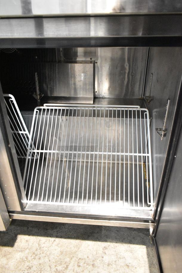 Atosa MGF8404 Stainless Steel Commercial 3 Door Undercounter Cooler on Commercial Casters. 115 Volts, 1 Phase. Tested and Powers On But Does Not Get Cold - Image 6 of 9