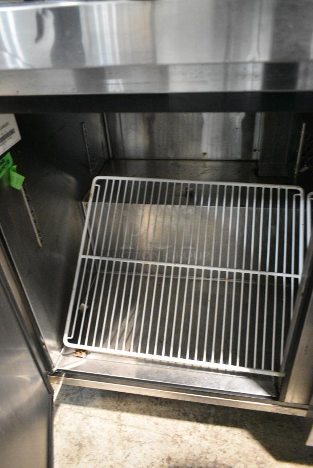 Atosa MGF8404 Stainless Steel Commercial 3 Door Undercounter Cooler on Commercial Casters. 115 Volts, 1 Phase. Tested and Powers On But Does Not Get Cold - Image 8 of 9