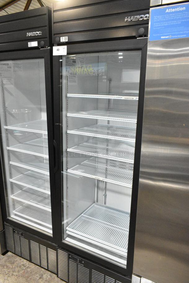 2019 Habco SE18 Metal Commercial Single Door Reach In Cooler Merchandiser w/ Poly Coated Racks. 115 Volts, 1 Phase. Tested and Working! - Image 1 of 4