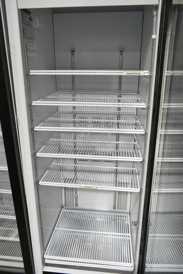 2019 Habco SE18 Metal Commercial Single Door Reach In Cooler Merchandiser w/ Poly Coated Racks. 115 Volts, 1 Phase. Tested and Working! - Image 3 of 4