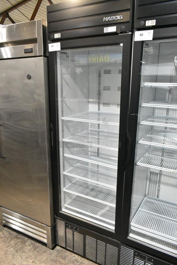 2019 Habco SE18 Metal Commercial Single Door Reach In Cooler Merchandiser w/ Poly Coated Racks. 115 Volts, 1 Phase. Tested and Working! - Image 1 of 4