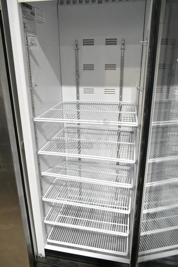 2019 Habco SE18 Metal Commercial Single Door Reach In Cooler Merchandiser w/ Poly Coated Racks. 115 Volts, 1 Phase. Tested and Working! - Image 3 of 4