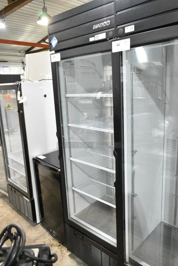 2019 Habco SE18 Metal Commercial Single Door Reach In Cooler Merchandiser w/ Poly Coated Racks. 115 Volts, 1 Phase. Tested and Working! - Image 1 of 4