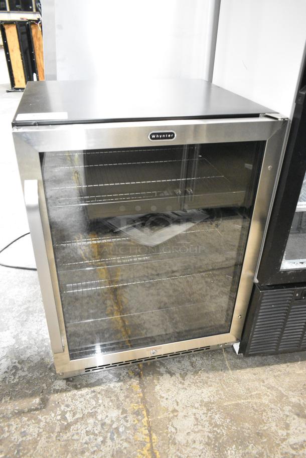 BRAND NEW SCRATCH AND DENT! Whynter BBR-148SB Stainless Steel Commercial Merchandiser. 115 Volts, 1 Phase. Tested and Working! - Image 1 of 4