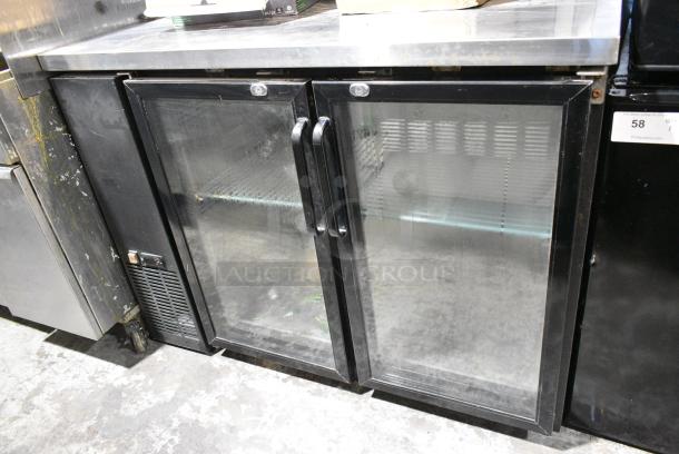 Perlick 178UBB2448G Stainless Steel Commercial 2 Door Back Bar Cooler Merchandiser. 115 Volts, 1 Phase. Cannot Test Due To Cut Power Cord - Image 1 of 5