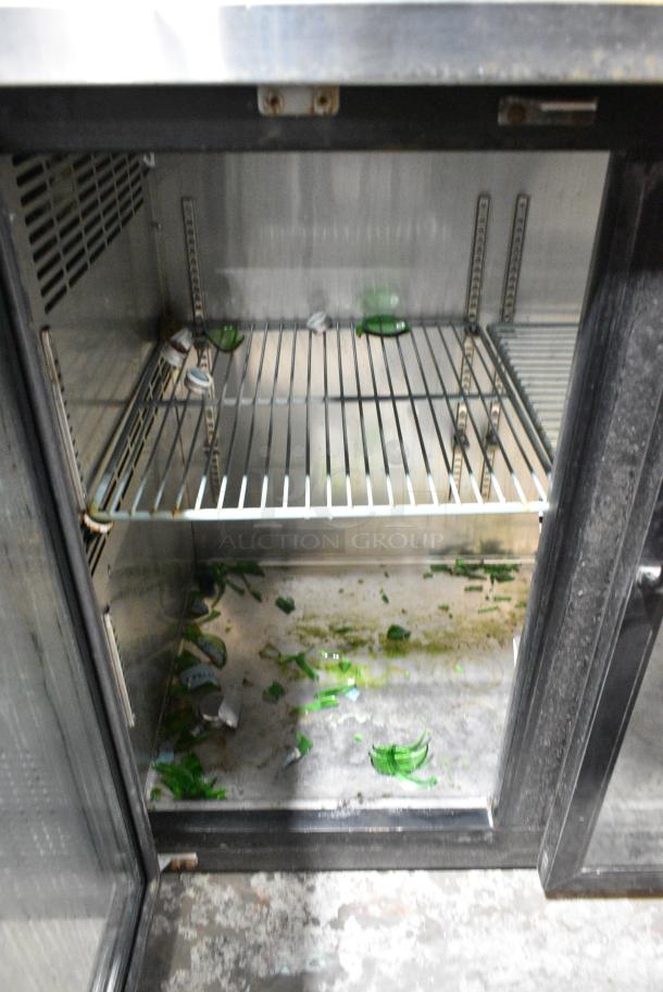 Perlick 178UBB2448G Stainless Steel Commercial 2 Door Back Bar Cooler Merchandiser. 115 Volts, 1 Phase. Cannot Test Due To Cut Power Cord - Image 3 of 5