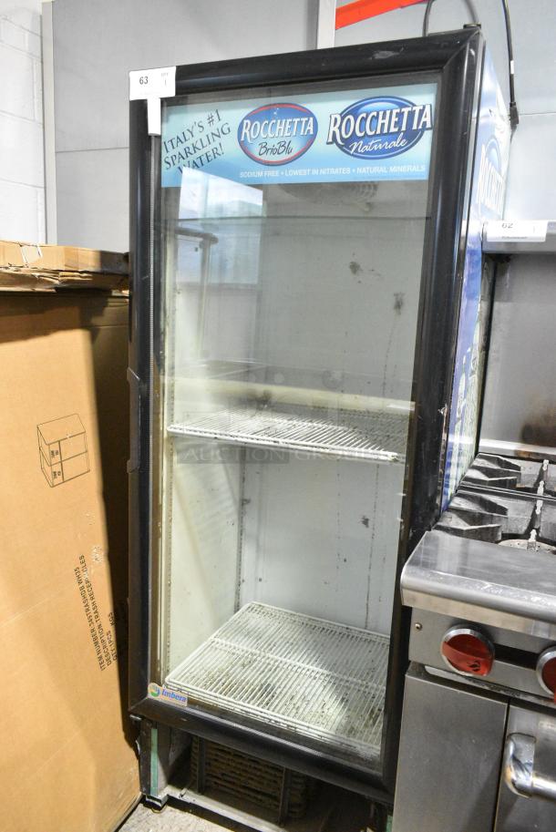 Imbera VR12 Metal Commercial Single Door Reach In Cooler Merchandiser. 115 Volts, 1 Phase. Tested and Does Not Power On - Image 1 of 4