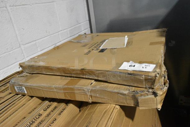 2 BRAND NEW SCRATCH AND DENT! Lancaster Table & Seating 164TB3030  30" x 30" Cross Cast Iron Table Base Plate. 2 Times Your Bid! - Image 2 of 3