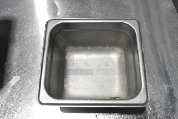 12 Stainless Steel 1/6 Size Drop In Bins. 1/6x4. 12 Times Your Bid! - Image 3 of 4