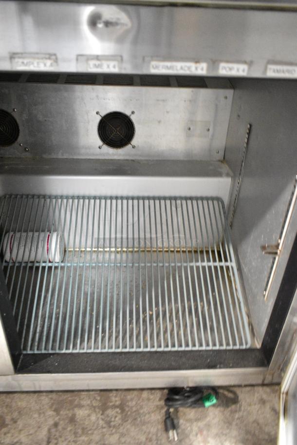 Leader ESLB60 S/C Stainless Steel Commercial 2 Door Undercounter Cooler on Commercial Casters. 115 Volts, 1 Phase. Tested and Powers On But Does Not Get Cold - Image 4 of 6