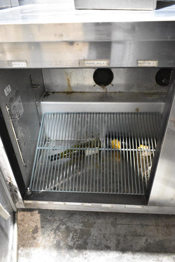 Leader ESLB60 S/C Stainless Steel Commercial 2 Door Undercounter Cooler on Commercial Casters. 115 Volts, 1 Phase. Tested and Powers On But Does Not Get Cold - Image 5 of 6