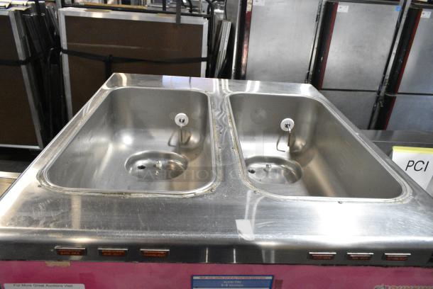 Taylor 342D-27 Stainless Steel Commercial Floor Style 2 Flavor Frozen Beverage Machine w/ Drink Mixer on Commercial Casters. 208-230 Volts, 1 Phase. - Image 7 of 8