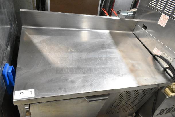 Stainless Steel Commercial Single Door Work Top Cooler. Tested and Powers On But Does Not Get Cold - Image 4 of 8