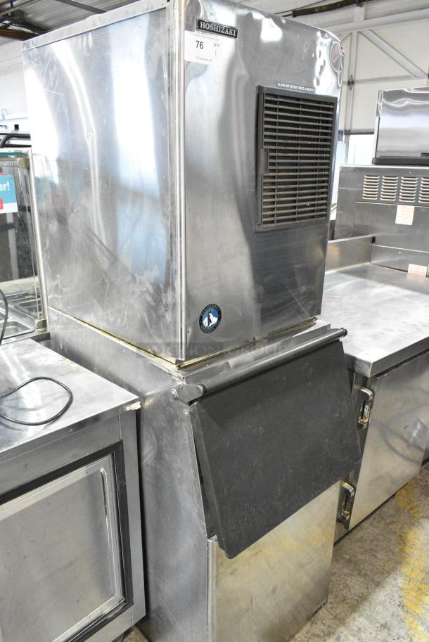 Hoshizaki KM-320MAH Stainless Steel Commercial Ice Head on Commercial Ice Bin. 115-120 Volts, 1 Phase. - Image 1 of 8