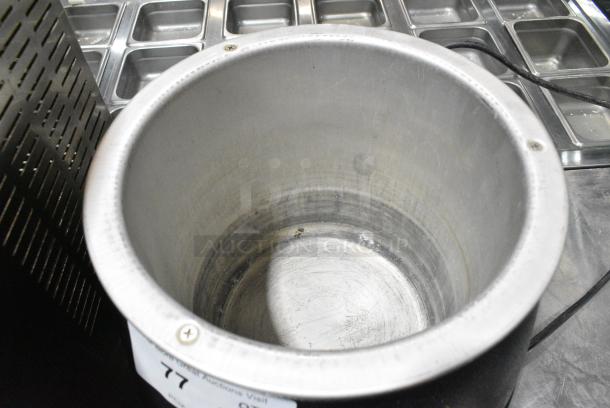 Glenray 1010796 Metal Commercial Countertop Soup Kettle Food Warmer w/ 3 Metal Beer Buckets. 120 Volts, 1 Phase. Tested and Working! - Image 7 of 8