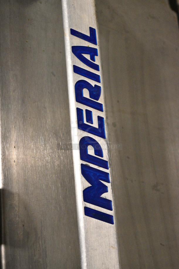 Imperial IR-4 Stainless Steel Commercial Natural Gas Powered 4 Burner Range w/ Oven and Back Splash. - Image 2 of 6