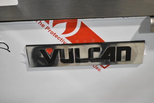 BRAND NEW! Vulcan 1VEG35M-1 Stainless Steel Commercial Floor Style Natural Gas Powered Deep Fat Fryer w/ 2 Metal Fry Baskets. 70,000 BTU. - Image 2 of 8