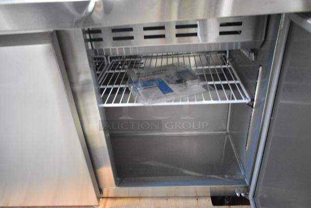 BRAND NEW! 2024 Avantco 178SSPT71MHC Stainless Steel Commercial Sandwich Salad Prep Table Bain Marie Mega Top. 115 Volts, 1 Phase. Tested and Working! - Image 6 of 7