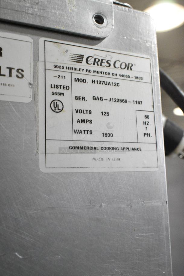 CresCor H137UA12C Stainless Steel Commercial Heated Holding Cabinet on Commercial Casters. 125 Volts, 1 Phase. Tested and Working! - Image 8 of 8