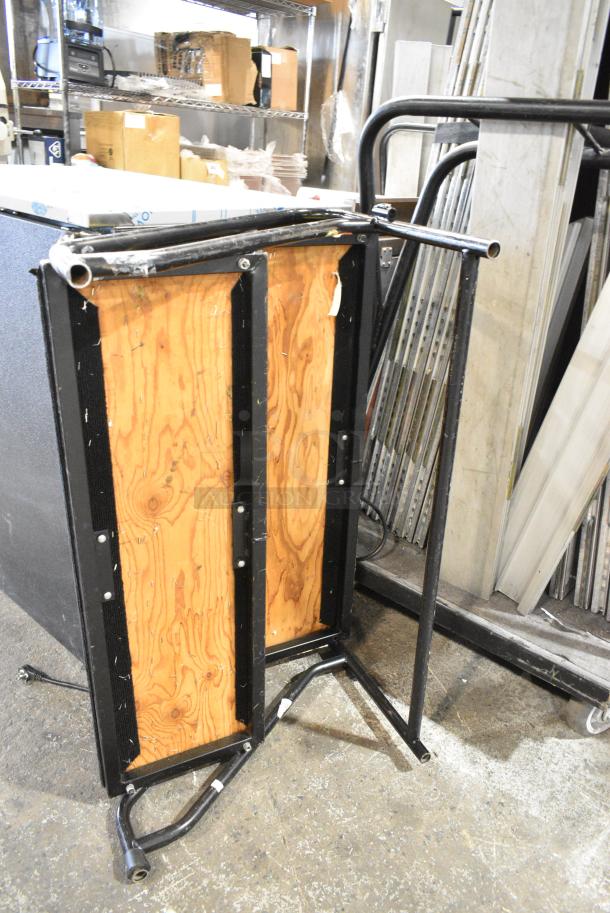 ALL ONE MONEY! Lot of 3 Metal Carts of Approximately 116 4'x4' Portable Dance Floor Pieces. w/ Stairs. Approximately 1,800 Square Feet. - Image 3 of 6