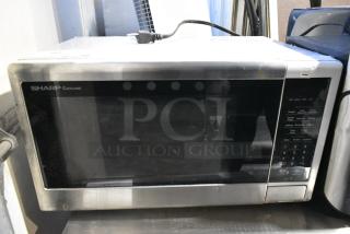 Sharp Carousel SMC1132CS Metal Countertop Microwave Oven w/ Plate. 120 Volts, 1 Phase.