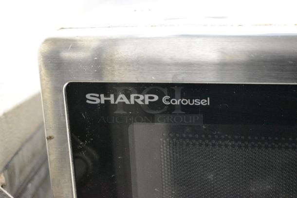 Sharp Carousel SMC1132CS Metal Countertop Microwave Oven w/ Plate. 120 Volts, 1 Phase. - Image 2 of 5