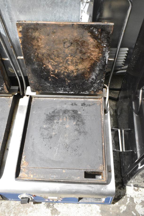 Globe GSGDUE14D Stainless Steel Commercial Countertop Double Panini Press. 208/240 Volts, 1 Phase. - Image 5 of 7