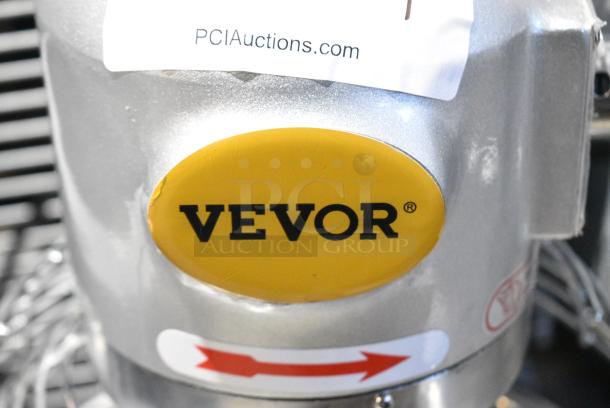 Vevor XZ-SZM 10 Metal Commercial 10 Quart Planetary Dough Mixer w/ Stainless Steel Mixing Bowl, Bowl Guard, Whisk Attachment. 110 Volts, 1 Phase. Tested and Powers On But Parts Do Not Move - Image 2 of 6