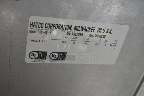 BRAND NEW SCRATCH AND DENT! Hatco GRS-60-H Metal Commercial Heat Strip. 120 Volts, 1 Phase. - Image 6 of 6