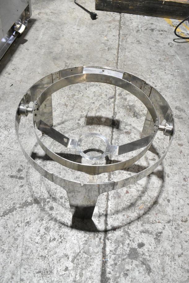 6 Various Metal Items Including Metal Mixing Bowl, Bowl Dolly, Chafer Pieces. 6 Times Your Bid! - Image 2 of 10