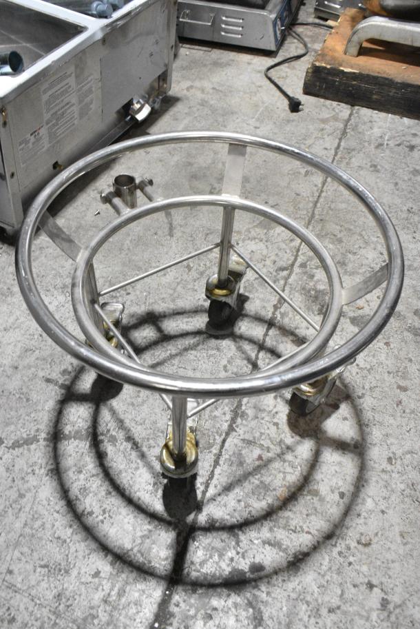 6 Various Metal Items Including Metal Mixing Bowl, Bowl Dolly, Chafer Pieces. 6 Times Your Bid! - Image 4 of 10