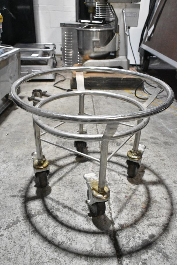 6 Various Metal Items Including Metal Mixing Bowl, Bowl Dolly, Chafer Pieces. 6 Times Your Bid! - Image 5 of 10