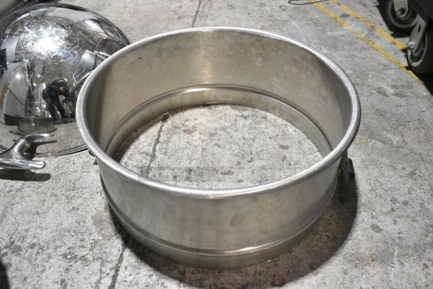 6 Various Metal Items Including Metal Mixing Bowl, Bowl Dolly, Chafer Pieces. 6 Times Your Bid! - Image 7 of 10